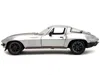 Diecast Model Jada 1966 Chevrolet Corvette Silver Metallic With Bronze Stripes "bigtime Muscle" Series 1/24 Diecast Mod