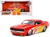 Diecast Model Jada 1969 Chevrolet Camaro Red With Graphics "bigtime Muscle" Series 1/24 Diecast Model Car By Jada