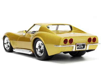 Diecast Model Jada 1969 Chevrolet Corvette Stingray Zl-1 Gold Metallic With Black Stripe "bigtime Muscle" Series 1/24 D