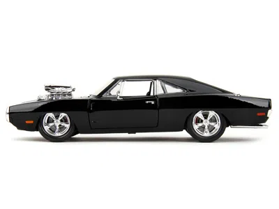 Diecast Model Jada 1970 Dodge Charger Black With Race Interior "fast & Furious" Movie 1/24 Diecast Model Car By Jada