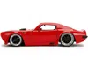 Diecast Model Jada 1972 Pontiac Firebird Red With Black Hood Stripe "bigtime Muscle" Series 1/24 Diecast Model Car By J