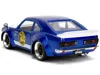 Diecast Model Jada 1974 Mazda Rx-3 Candy Blue With White Interior And Graphics And Blue Ranger Diecast Figure "power Ra