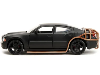 Diecast Model Jada 2006 Dodge Charger Matt Black With Outer Cage "fast & Furious" Movie 1/24 Diecast Model Car By Jada