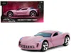 Diecast Model Jada 2009 Chevrolet Corvette Stingray Concept Pink Metallic With Blue Tinted Windows "pink Slips" Series
