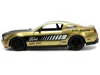 Diecast Model Jada 2010 Ford Mustang Gt Gold Metallic With Black Graphics And Hood "tom's Racing" "bigtime Muscle" Seri