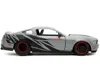 Diecast Model Jada 2010 Ford Mustang Gt Matt Gray Metallic With Black Graphics And Stripes "ford Performance" "bigtime
