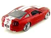 Diecast Model Jada 2010 Ford Mustang Gt Red Metallic With White Stripes "bigtime Muscle" Series 1/24 Diecast Model Car