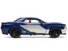 Diecast Model Jada 2015 Dodge Challenger Srt Hellcat Dark Blue With Graphics And Red Interior And Thor Diecast Figure "
