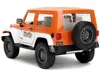 Diecast Model Jada 2017 Jeep Wrangler Orange Metallic And White And Orange M & M Diecast Figure "m & M's" "hollywood Ri