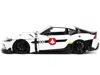 Diecast Model Jada 2020 Toyota Supra White And Roy Focker Diecast Figurine "robotech" "hollywood Rides" Series 1/24 Die