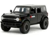 Diecast Model Jada 2021 Ford Bronco Badlands Black "rigid" With Extra Wheels "just Trucks" Series 1/24 Diecast Model Ca
