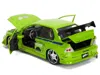 Diecast Model Jada Brian's Mitsubishi Lancer Evolution Vii Green With Graphics "fast & Furious" Movie 1/24 Diecast Mode