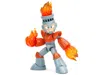 Diecast Model Jada Fire Man 5.5" Moveable Figure With Accessories And Alternate Head And Hands "mega Man" (1987) Video