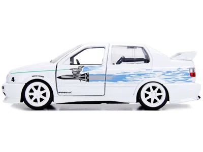 Diecast Model Jada Jesse's Volkswagen Jetta White "fast & Furious" Movie 1/32 Diecast Model Car By Jada
