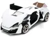 Diecast Model Jada Lykan Hypersport White With Bronze Metallic Rear Spoiler "hks" "hyper-spec" Series 1/24 Diecast Mode