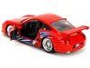 DIECAST MODEL JADA PORSCHE 911 GT3 RS (996) RED WITH GRAPHICS "MARVEL'S SPIDER-MAN" 1/32 DIECAST MODEL CAR BY JADA