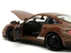 Diecast Model Jada Porsche 911 Turbo Brown And Brown M & M Diecast Figure "m & M's" "hollywood Rides" Series 1/24 Dieca