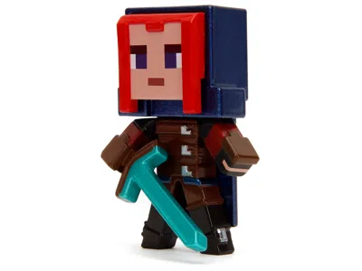 Diecast Model Jada Set Of 4 Diecast Figures "minecraft Legends" Video Game "metalfigs" Series Diecast Models By Jada In Purple
