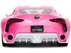 Diecast Model Jada Toyota Ft-1 Concept Pink Metallic And Pink Ranger Diecast Figurine "power Rangers" "hollywood Rides"