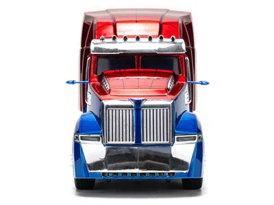 Diecast Model Jada Western Star 57x Truck Tractor "spider-man" Blue And Red Metallic "hollywood Rides" Series 1/24 Diec In Purple