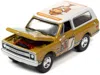 Diecast Model Johnny Lightning 1970 Chevrolet Blazer Mustard Yellow With White Top (colonel Mustard) W/poker Chip Collector's Token