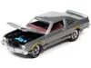 Diecast Model Johnny Lightning 1976 Plymouth Volare Road Runner Silver Cloud Metallic With Stripes "ok Used Cars" Series Limited Ed