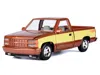 Diecast Model Motormax 1992 Chevrolet 454 Ss Pickup Truck Copper Metallic With Beige Sides "american Classics" Series 1/24