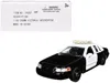 Diecast Model Motormax Ford Crown Victoria Police Interceptor Black And White 1/43 Diecast Model Car By Motormax