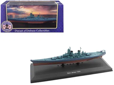 Diecast Of Defence Collectibles Uss New Jersey (bb-62) Battleship (1944) 1/1100 Diecast Model By Diecast Of Defense In Blue