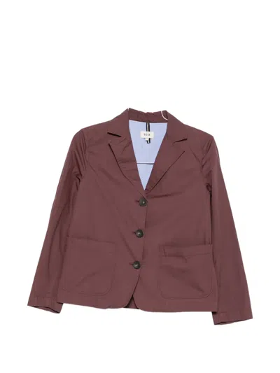 Diega Button-up Patch-pocket Blazer In Purple
