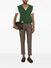 Diega Cable-knit Waistcoat In Green