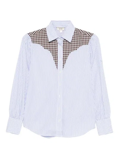 Diega Costelina Checked Shirt In Blue