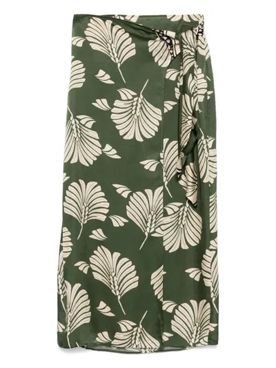Diega Jemio Midi Skirt In Green