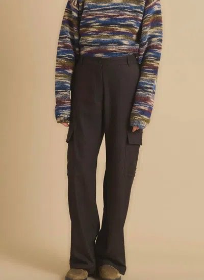 Diega Parto Trousers In Brown In Black
