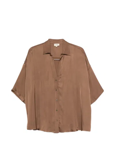 Diega Short-sleeve Shirt In Brown