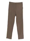 Diega Virgin Wool-blend Trousers In Brown