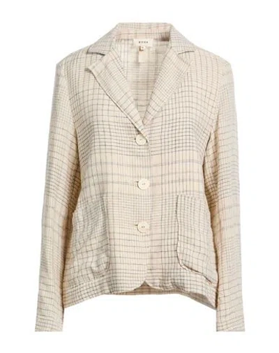 Diega Woman Blazer Beige Size L Linen In Neutral