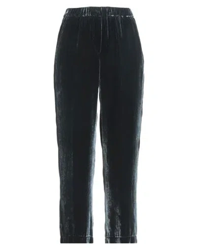 Diega Woman Pants Midnight Blue Size L Viscose, Silk