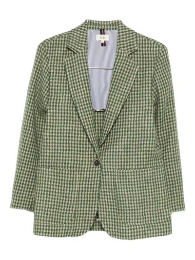 Diega Wool Blazer In Green