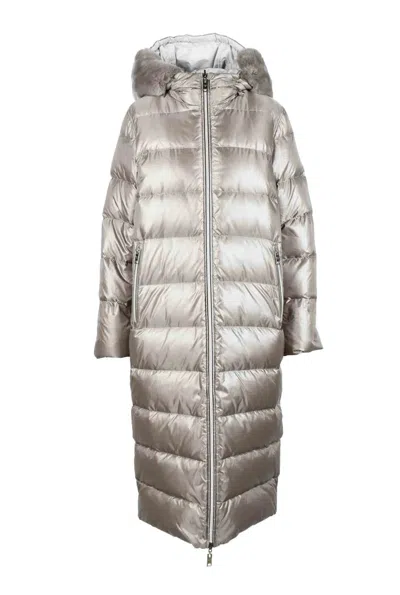 Diego M Short Down Jacket - Grey In Multi