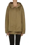 Diego M Techno Fabric Jacket In Brown