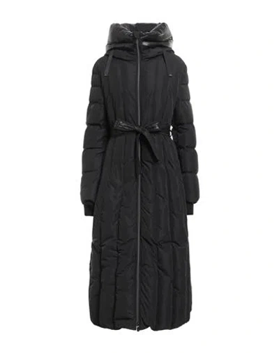 Diego M Woman Puffer Black Size 6 Polyester, Nylon, Acrylic, Wool