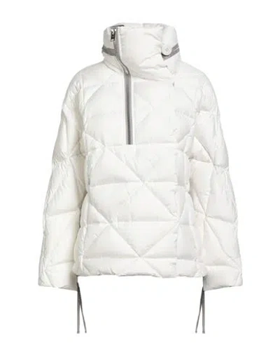 Diego M Woman Puffer White Size 8 Polyester