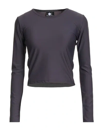 Diego Rodriguez Woman T-shirt Dark Purple Size M Cotton, Elastane