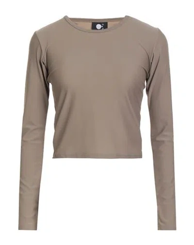 Diego Rodriguez Woman T-shirt Taupe Size M Cotton, Elastane