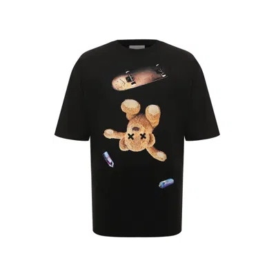 Diego Venturino Cotton Men's T-shirt In Black