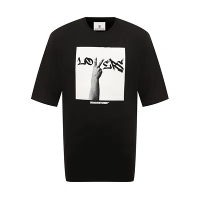 Diego Venturino Cotton Men's T-shirt In Black