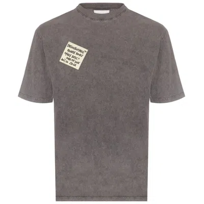 Diego Venturino Cotton Men's T-shirt In Gray