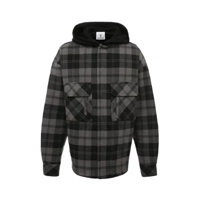 Diego Venturino Gray Cotton Jacket In Grey
