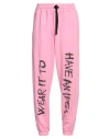 Diego Venturino Man Pants Pink Size L Cotton In Pink